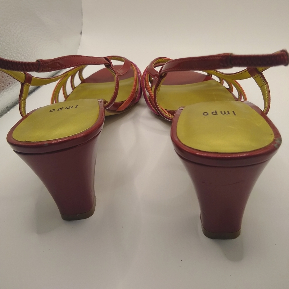 Impo Maria Tri-Colored Strappy Patin Leather Sandal - Picture 6 of 13